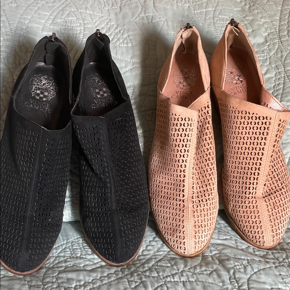 Vince Camuto Women's Black and Tan shoes 8.5